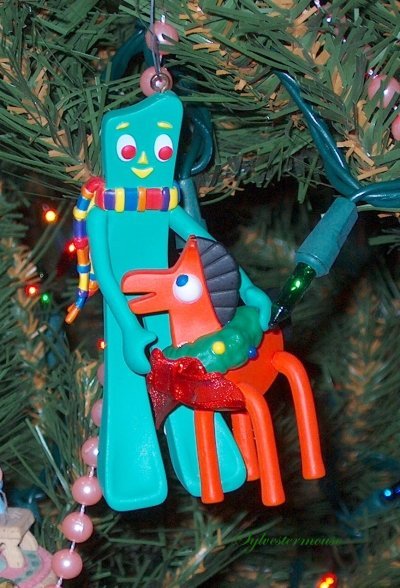 Gumby & Pokey Christmas tree ornament