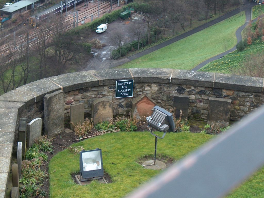 Cemetery for Soldiers Dogs at Edinburgh Castle photo by Sylvestermouse